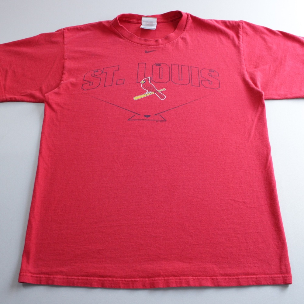 Nike Team St Louis Cardinals T-Shirt Mens Medium Red Short Sleeve Baseball Fan